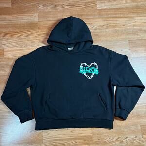 Pangaia 2022 Dua Lipa Future Nostalgia USA Tour Official Black Hoodie Men Sz S